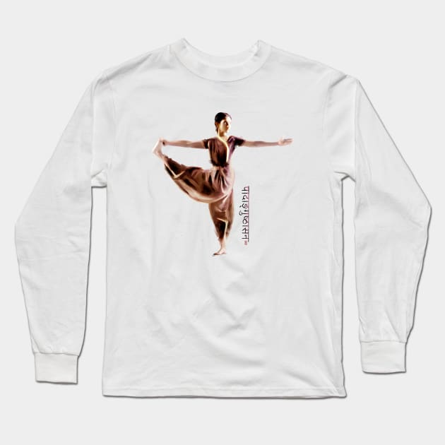 Yoga Spirit Long Sleeve T-Shirt by ILYOart